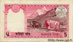 5 Rupees NÉPAL  1974 P.23 TTB