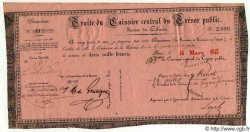 2000 Francs FRENCH GUIANA  1843 P.- MBC+