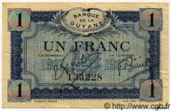 1 Franc GUYANE  1921 P.05 TTB+