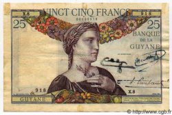 25 Francs  GUYANE  1941 P.07 TTB