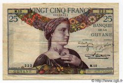 25 Francs GUYANE  1942 P.07 TTB+