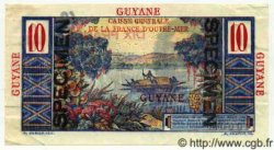 10 Francs Colbert Spécimen FRENCH GUIANA  1949 P.20s AU