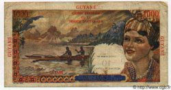 10 NF sur 1000 Francs Union Française FRENCH GUIANA  1961 P.32 S to SS