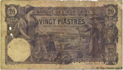 20 Piastres FRENCH INDOCHINA Saïgon 1913 P.038b G