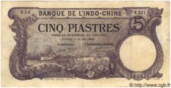 5 Piastres INDOCINA FRANCESE Saïgon 1920 P.040 BB