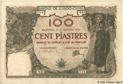 100 Piastres INDOCINA FRANCESE Haïphong 1925 P.020 q.BB a BB