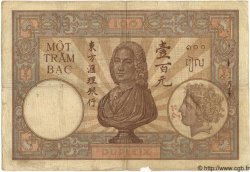 100 Piastres FRENCH INDOCHINA  1926 P.051a VG