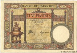 100 Piastres FRANZÖSISCHE-INDOCHINA  1935 P.051c SS