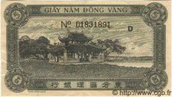 5 Piastres vert / gris vert FRENCH INDOCHINA  1945 P.062a VF - XF