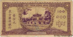 100 Piastres violet et vert FRENCH INDOCHINA  1944 P.067 F