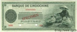 50 Piastres Spécimen FRENCH INDOCHINA  1945 P.077s UNC