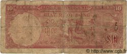 10 Piastres INDOCINA FRANCESE  1947 P.080 B