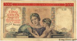 500 Piastres INDOCINA FRANCESE  1951 P.083 MB