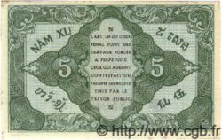 5 Cents FRENCH INDOCHINA  1939 P.088a AU+