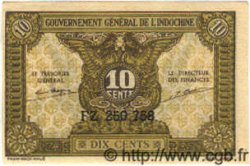 10 Cents INDOCINA FRANCESE  1939 P.089 FDC