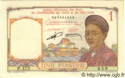 1 Piastre FRENCH INDOCHINA  1952 P.092 UNC