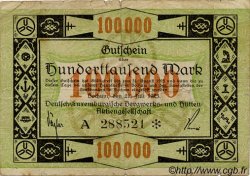 100000 Marks LUXEMBOURG Bochum 1923 P.-- TB+