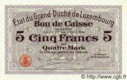 5 Francs LUXEMBURGO  1919 P.29a FDC