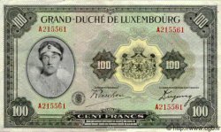 100 Francs LUXEMBURGO  1934 P.39 MBC