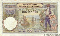 100 Dinara YUGOSLAVIA  1929 P.027b BB