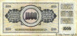 1000 Dinara YUGOSLAVIA  1978 P.092 BC