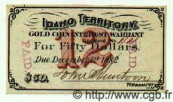 50 Dollars VEREINIGTE STAATEN VON AMERIKA  1882 H.-- fST