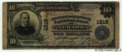 10 Dollars UNITED STATES OF AMERICA Newark 1911 Fr.627.S1495 F-