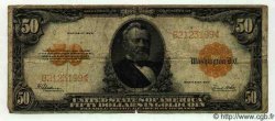 50 Dollars ÉTATS-UNIS D&nbsp;AMÉRIQUE  1922 P.276 pr.TB