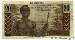20 Francs Émile Gentil ÎLE DE LA RÉUNION  1946 P.43 TTB