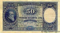 50 Litu LITHUANIA  1928 P.24 VF