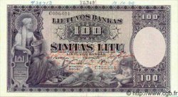 100 Litu Spécimen LITHUANIA  1928 P.25s UNC