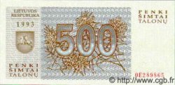 500 Talonu LITHUANIA  1993 P.46 UNC