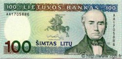 100 Litu LITHUANIA  1991 P.50 UNC