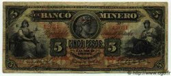 5 Pesos MEXICO  1901 PS.0163Ag VG