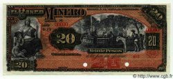 20 Pesos Spécimen MEXICO  1915 PS.0165As2 FDC