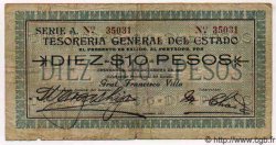 10 Pesos MEXICO  1913 PS.0555a BC