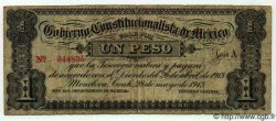 1 Peso MEXICO Monclova 1913 PS.0625a RC+