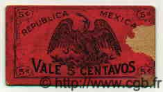 5 Centavos MEXICO  1915 PS.0682a F