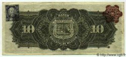 10 Pesos MEXICO Puebla 1910 PS.0382c VF+