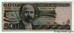 500 Pesos MEXICO  1981 P.733a BB