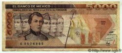 5000 Pesos MEXICO  1989 P.746c MBC+