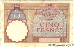 5 Francs MAROKKO  1941 P.23Ab VZ