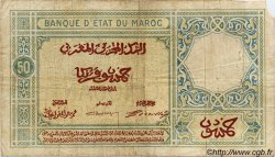 50 Francs MAROKKO  1924 P.13 fS