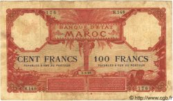 100 Francs MOROCCO  1926 P.14 G