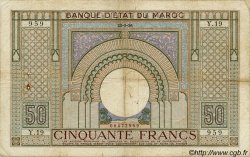 50 Francs MAROC  1936 P.21 pr.TB