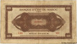 1000 Francs MAROKKO  1944 P.28 S