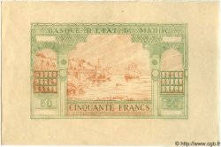 50 Francs Épreuve MAROCCO  1943 P.40 q.FDC