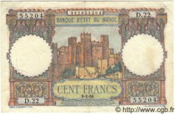 100 Francs MOROCCO  1950 P.45 XF