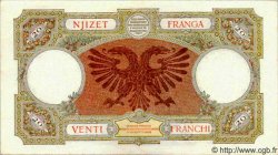 20 Franga ALBANIA  1939 P.07 SPL+