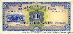 1 Pound SOUTH WEST AFRICA  1954 P.05a MBC
